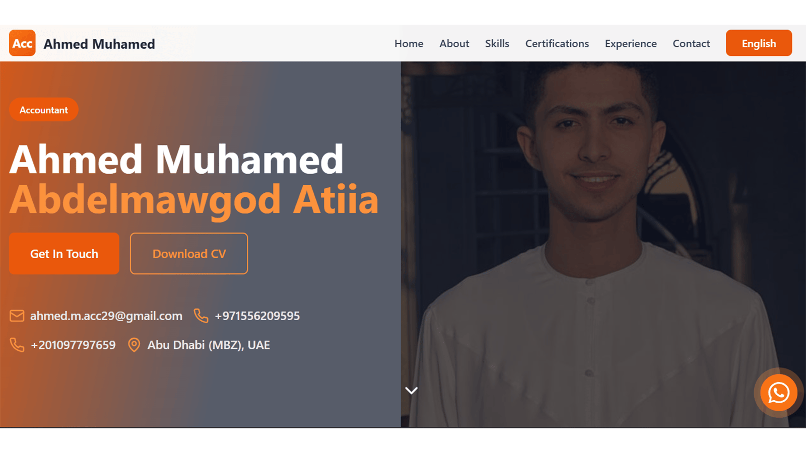 Accountant Portfolio project screenshot